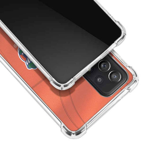 University of Florida Orange Jersey Galaxy A72 5G Clear Case