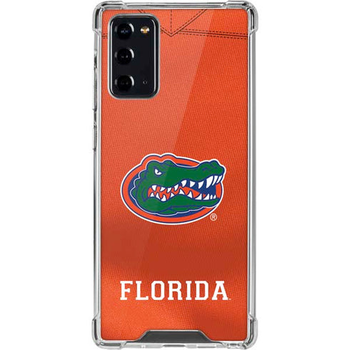 University of Florida Orange Jersey Galaxy Note20 5G Clear Case