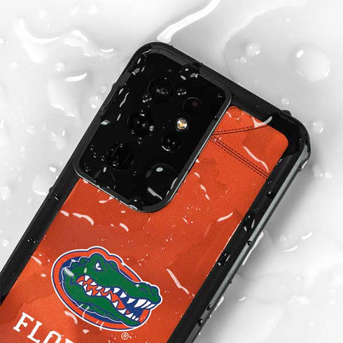 University of Florida Orange Jersey Galaxy S24 Ultra Waterproof Case
