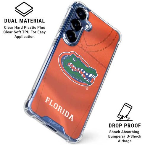 University of Florida Orange Jersey Galaxy S25 Plus Clear Case