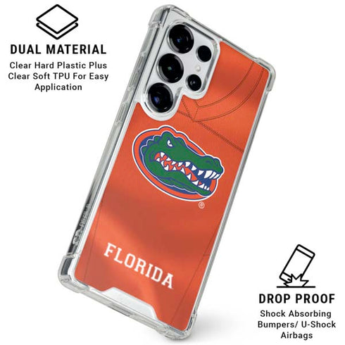 University of Florida Orange Jersey Galaxy S26 Ultra Clear Case