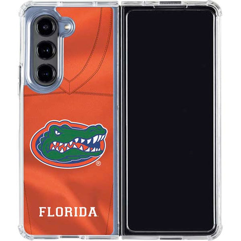 University of Florida Orange Jersey Galaxy Z Fold5 5G Clear Case