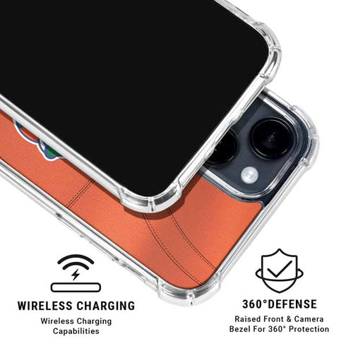 University of Florida Orange Jersey iPhone 14 Plus Clear Case
