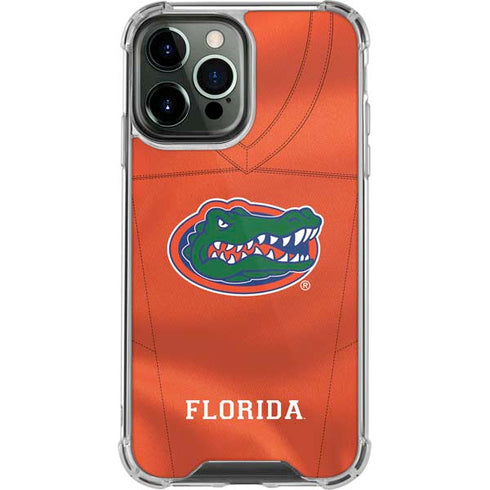 University of Florida Orange Jersey iPhone 14 Pro Max Clear Case