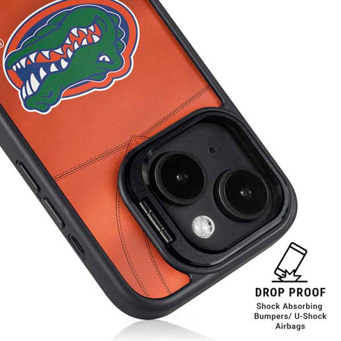 University of Florida Orange Jersey iPhone 15 Plus Kickstand Case