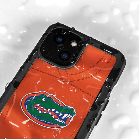 University of Florida Orange Jersey iPhone 15 Plus Waterproof Case