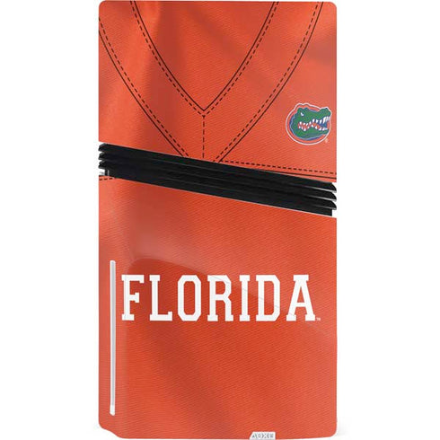 University of Florida Orange Jersey PS5 Pro Disk Console Skin