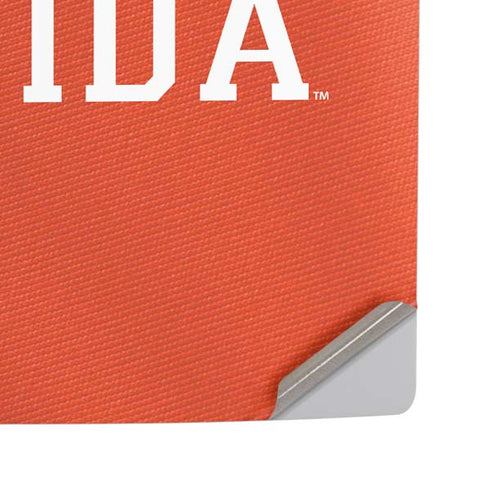 University of Florida Orange Jersey PS5 Pro Disk Console Skin
