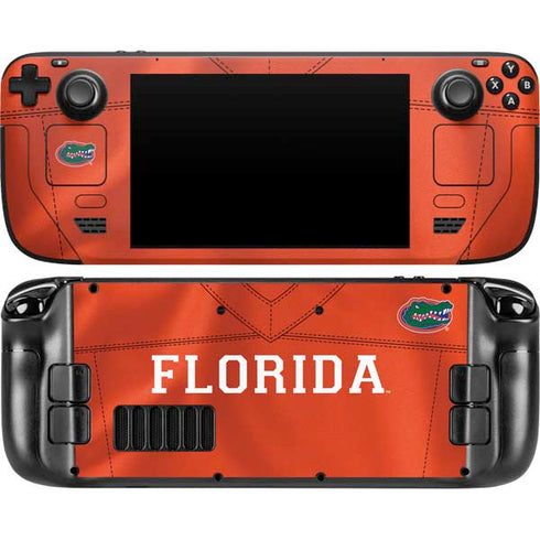 University of Florida Orange Jersey Steam Deck Handheld Gaming Computer Skin