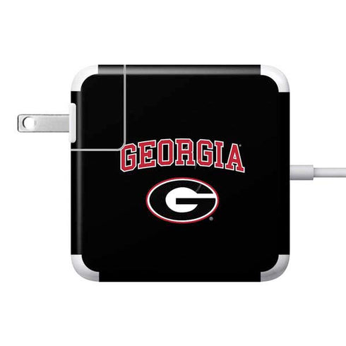 University of Georgia Collegiate Text 85W Power Adapter (15 and 17 inch MacBook Pro Charger) Skin