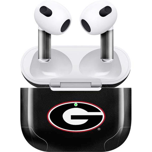 University of Georgia Black Jersey Apple AirPods (3rd Gen 2021) Skin