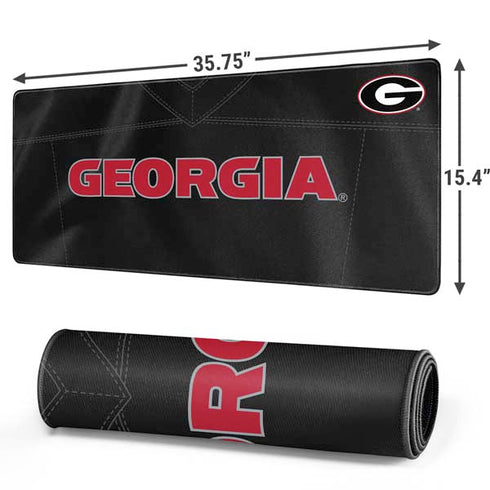 University of Georgia Black Jersey Gaming Mouse Pad