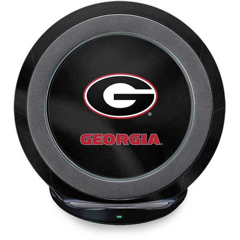 University of Georgia Black Jersey Fast Charge Wireless Charging Stand Skin