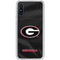 University of Georgia Black Jersey Galaxy A10e Clear Case