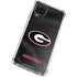 University of Georgia Black Jersey Galaxy A12 Clear Case