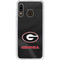 University of Georgia Black Jersey Galaxy A20 Clear Case