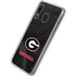University of Georgia Black Jersey Galaxy A20 Clear Case
