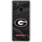 University of Georgia Black Jersey Galaxy A21 Clear Case