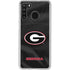 University of Georgia Black Jersey Galaxy A21 Clear Case