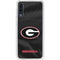 University of Georgia Black Jersey Galaxy A50 Clear Case