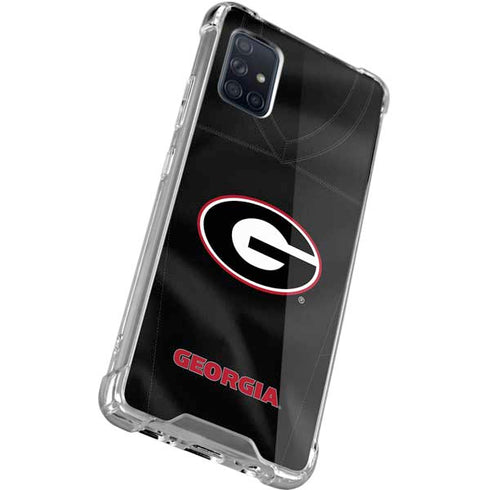 University of Georgia Black Jersey Galaxy A51 5G Clear Case