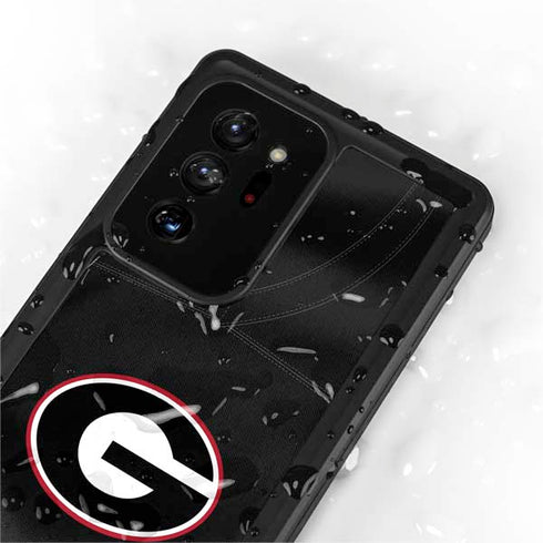 University of Georgia Black Jersey Galaxy Note20 Ultra 5G Waterproof Case
