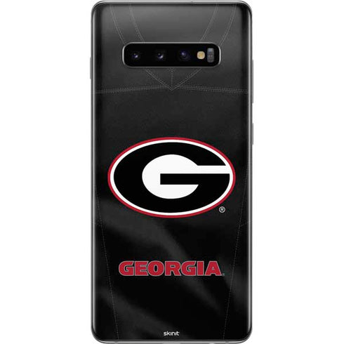 University of Georgia Black Jersey Galaxy S10 Plus Skin