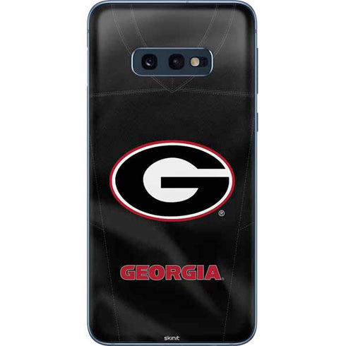 University of Georgia Black Jersey Galaxy S10e Skin