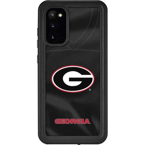 University of Georgia Black Jersey Galaxy S20 Waterproof Case