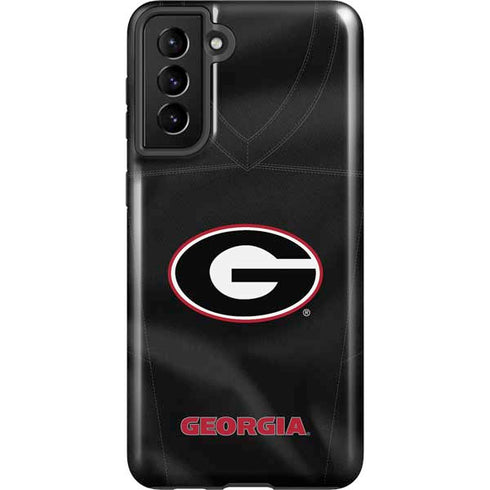University of Georgia Black Jersey Galaxy S21 FE Pro Case
