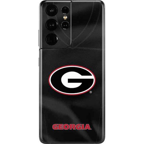University of Georgia Black Jersey Galaxy S21 Ultra 5G Skin