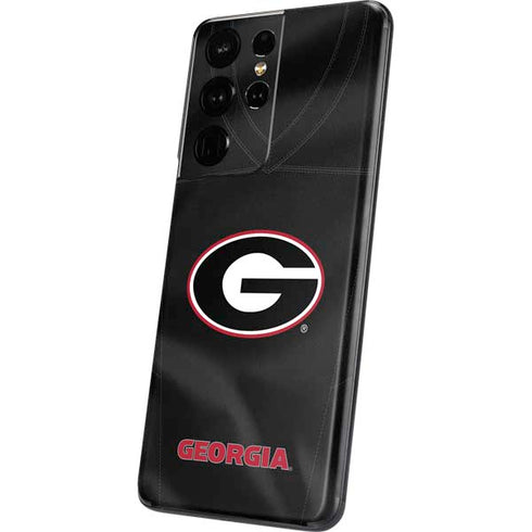 University of Georgia Black Jersey Galaxy S21 Ultra 5G Skin
