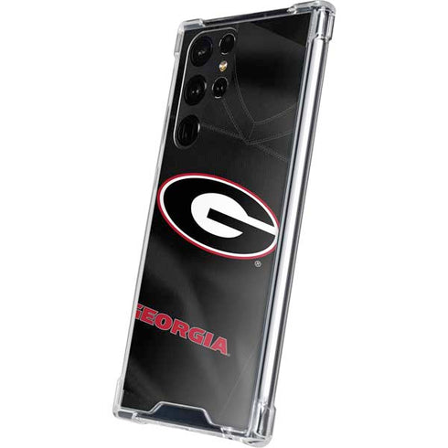 University of Georgia Black Jersey Galaxy S22 Ultra Clear Case