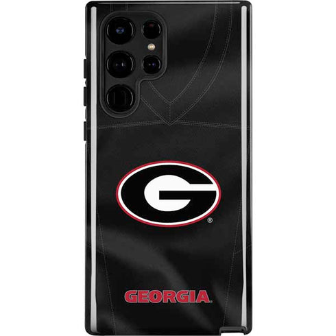 University of Georgia Black Jersey Galaxy S22 Ultra Pro Case