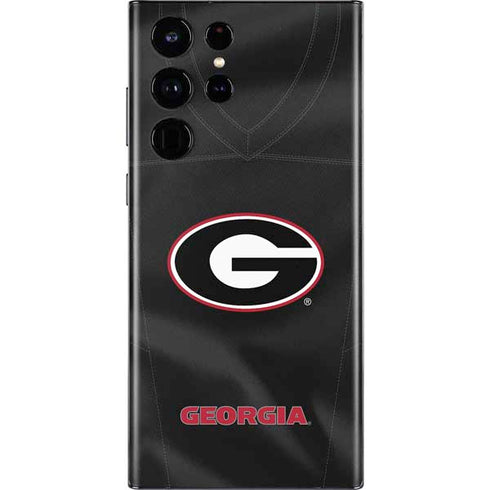 University of Georgia Black Jersey Galaxy S22 Ultra Skin