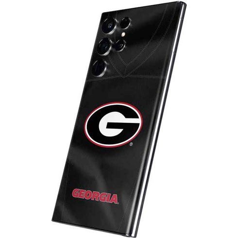 University of Georgia Black Jersey Galaxy S22 Ultra Skin