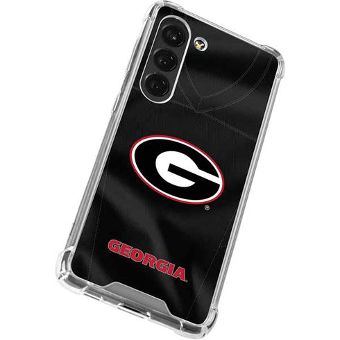 University of Georgia Black Jersey Galaxy S23 Clear Case