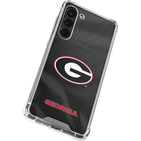 University of Georgia Black Jersey Galaxy S23 FE Clear Case