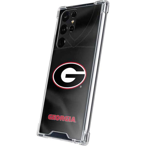University of Georgia Black Jersey Galaxy S23 Ultra Clear Case