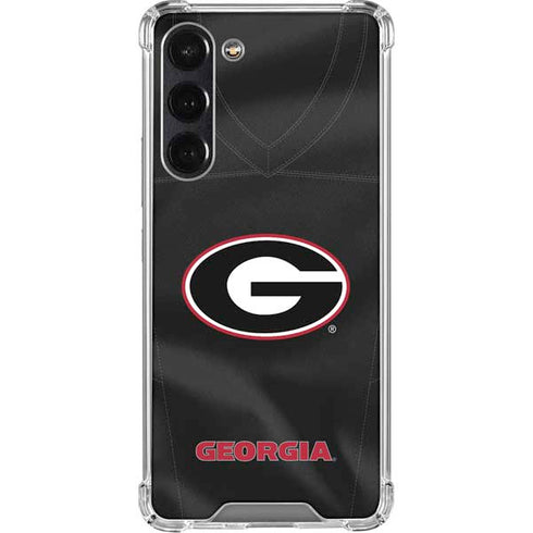 University of Georgia Black Jersey Galaxy S24 FE Clear Case
