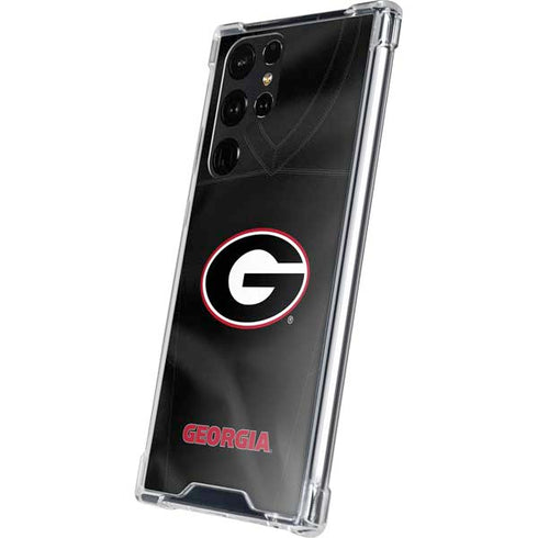 University of Georgia Black Jersey Galaxy S24 Ultra Clear Case