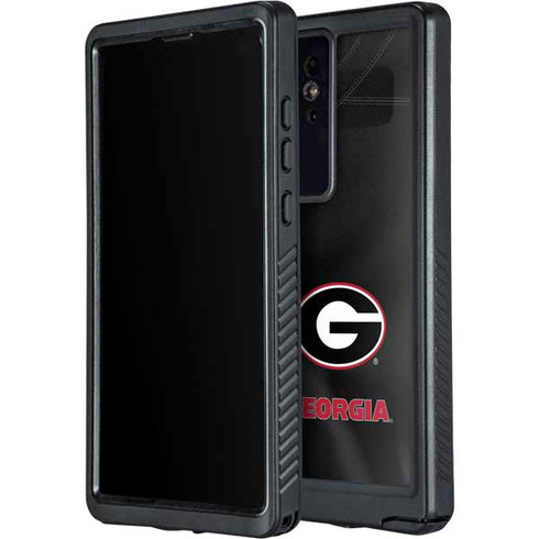 University of Georgia Black Jersey Galaxy S24 Ultra Waterproof Case