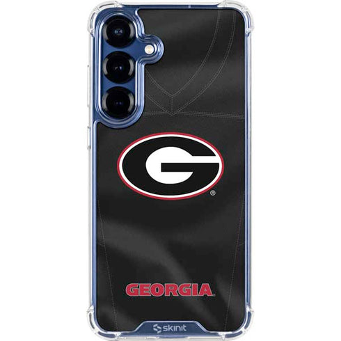 University of Georgia Black Jersey Galaxy S25 Plus Clear Case
