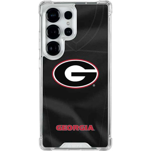 University of Georgia Black Jersey Galaxy S25 Ultra Clear Case