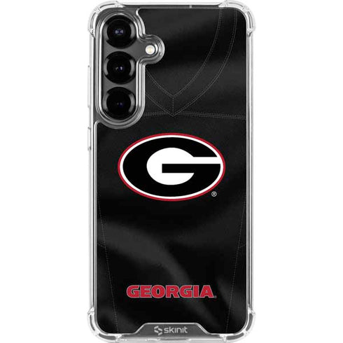 University of Georgia Black Jersey Galaxy S26 Clear Case