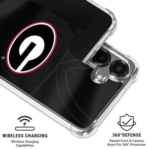 University of Georgia Black Jersey Galaxy S26 Clear Case