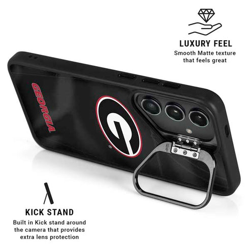 University of Georgia Black Jersey Galaxy S26 Plus Kickstand Case