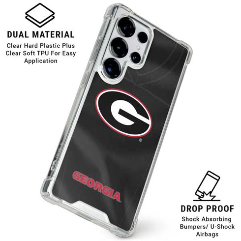 University of Georgia Black Jersey Galaxy S26 Ultra Clear Case