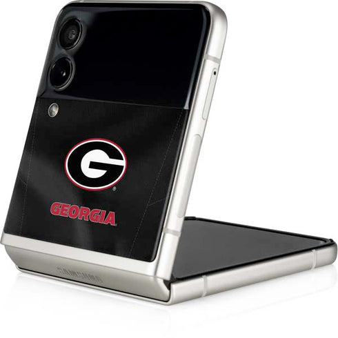 University of Georgia Black Jersey Galaxy Z Flip3 5G Skin