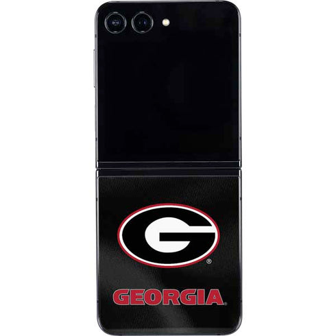 University of Georgia Black Jersey Galaxy Z Flip5 5G Skin